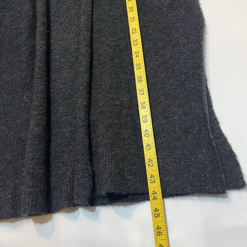 Aritzia Wilfred Long Cardigan Vest Open Front Sweater Wool/Mohair Large Dunkirk - Picture 9 of 10